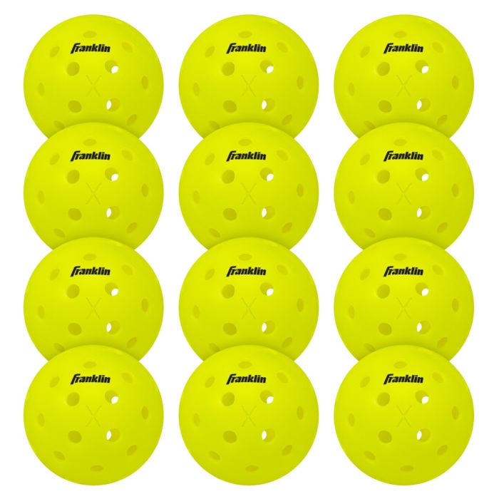 FRANKLIN X-40 OUTDOOR PICKLEBALLS- 12 PACK