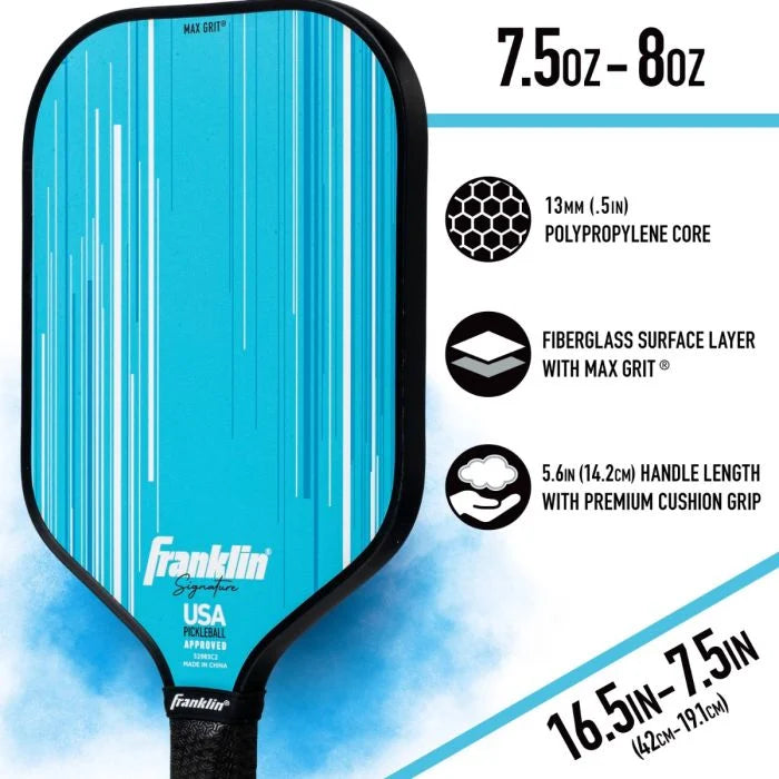 FRANKLIN SIGNATURE SERIES FIBERGLASS PICKLEBALL PADDLE WITH MAXGRIT®