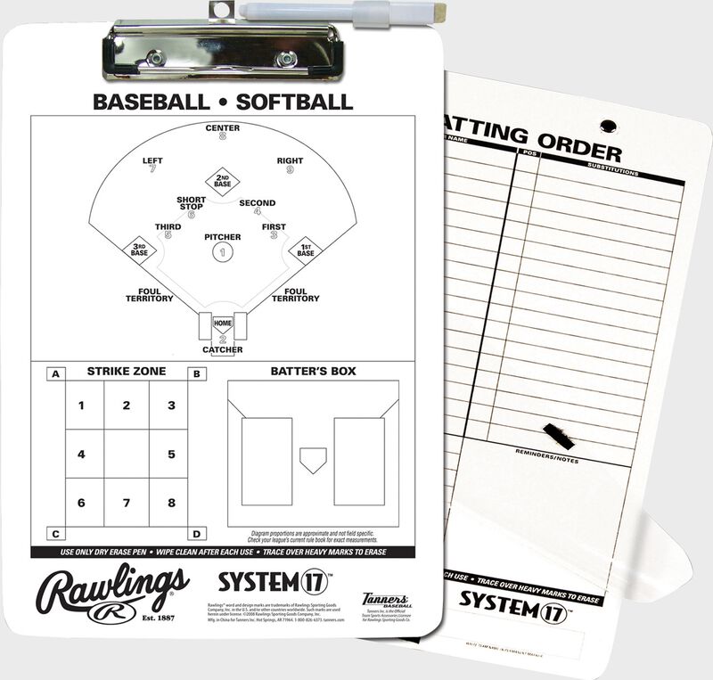 RAWLINGS COACHES BASEBALL CLIPBOARD