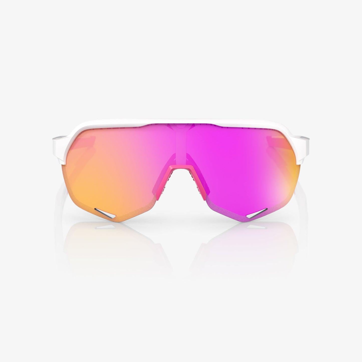 100% S2® MATTE WHITE/PINK HiPER® VITAL PINK MIRROR LENS