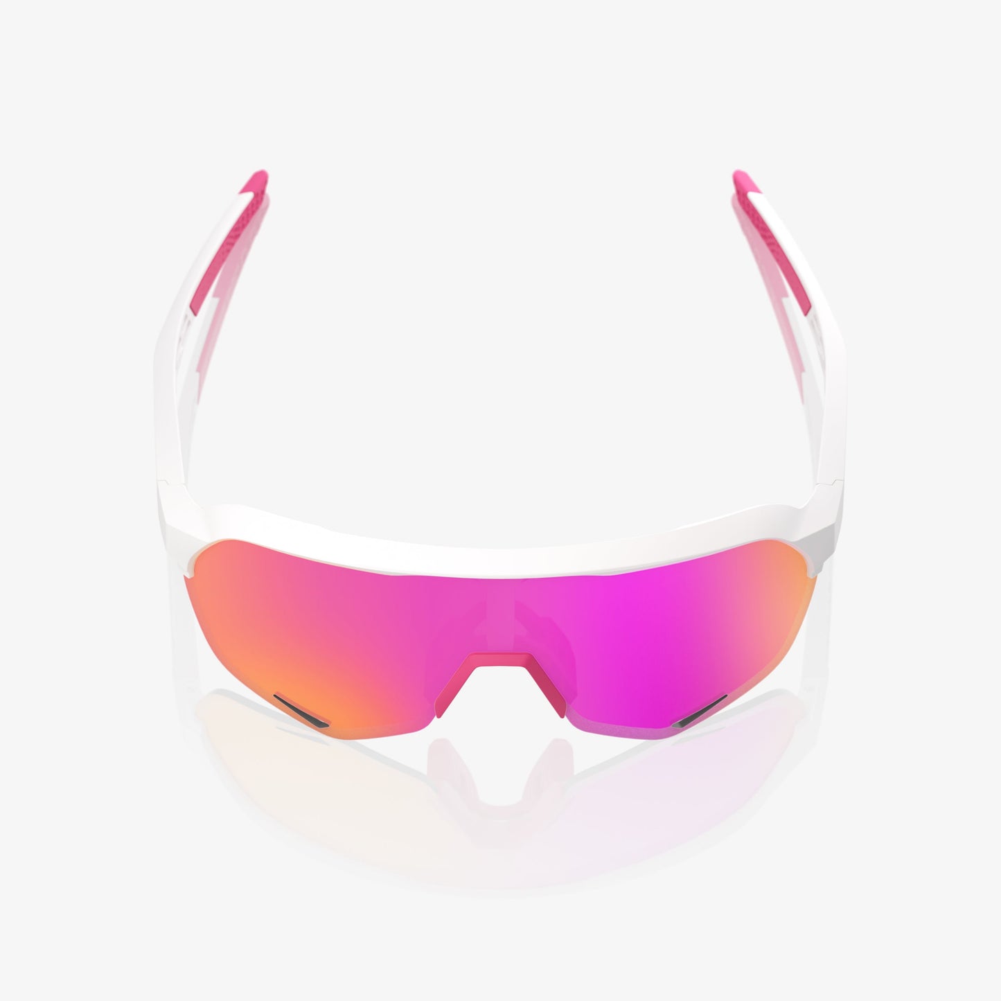 100% S2® MATTE WHITE/PINK HiPER® VITAL PINK MIRROR LENS