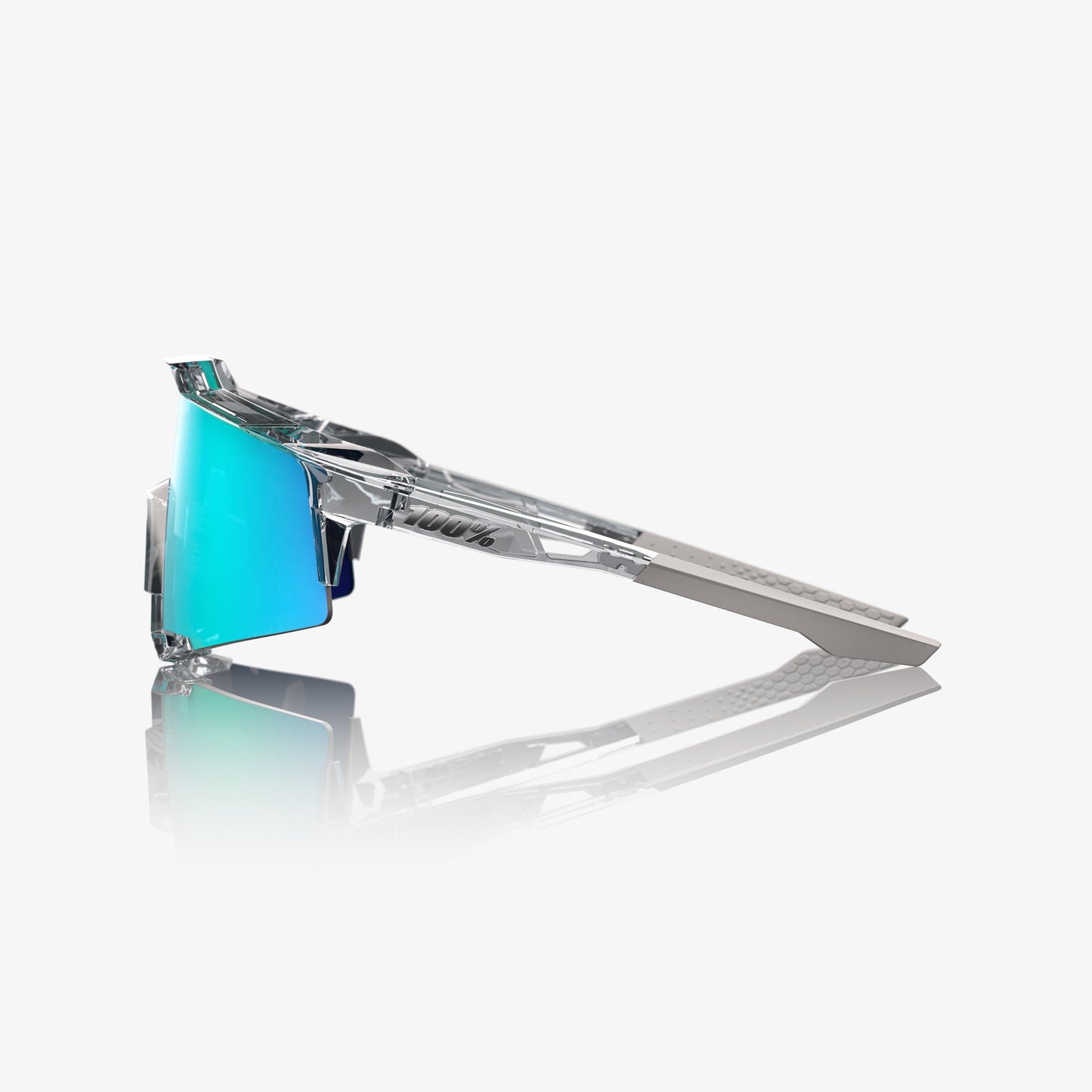 100% SPEEDCRAFT® TRANSLUCENT GREY BLUE TOPAZ MULTILAYER MIRROR LENS