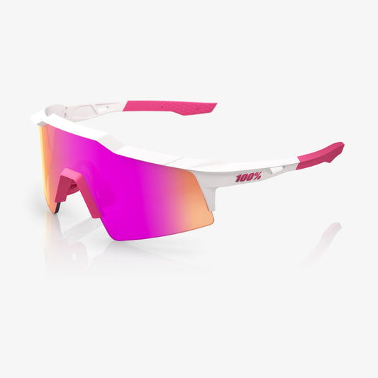 100% SPEEDCRAFT® SL MATTE WHITE/PINK HiPER® VITAL PINK MIRROR LENS