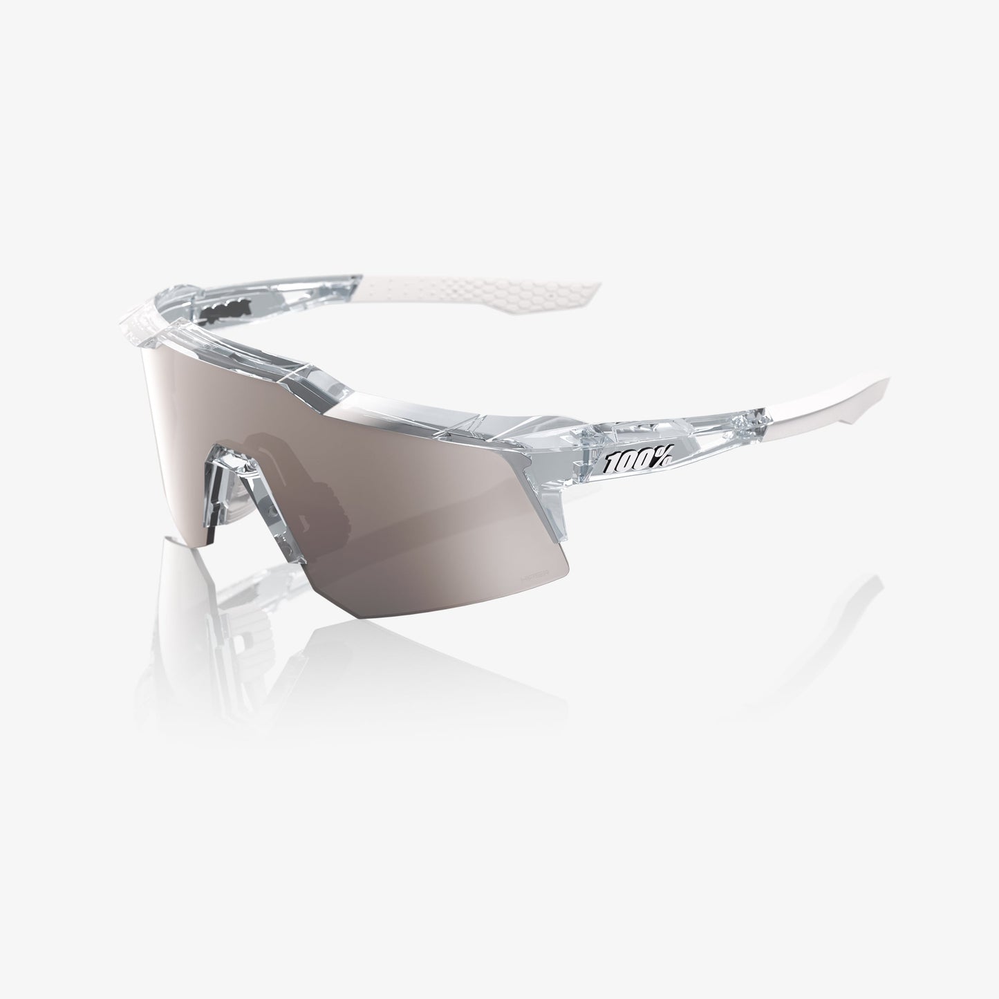 100% SPEEDCRAFT® XS POLISHED TRANSLUCENT CLEAR HiPER® SILVER MIRROR LENS