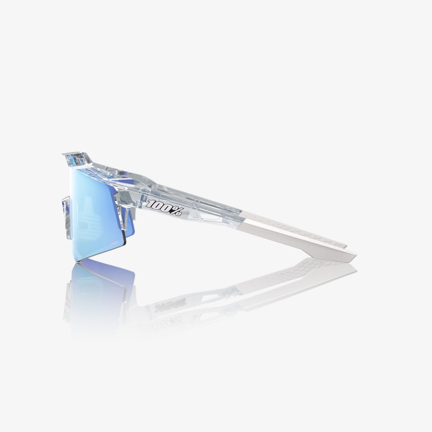 100% SPEEDCRAFT® XS POLISHED TRANSLUCENT CLEAR BLUE TOPAZ MULTILAYER MIRROR LENS