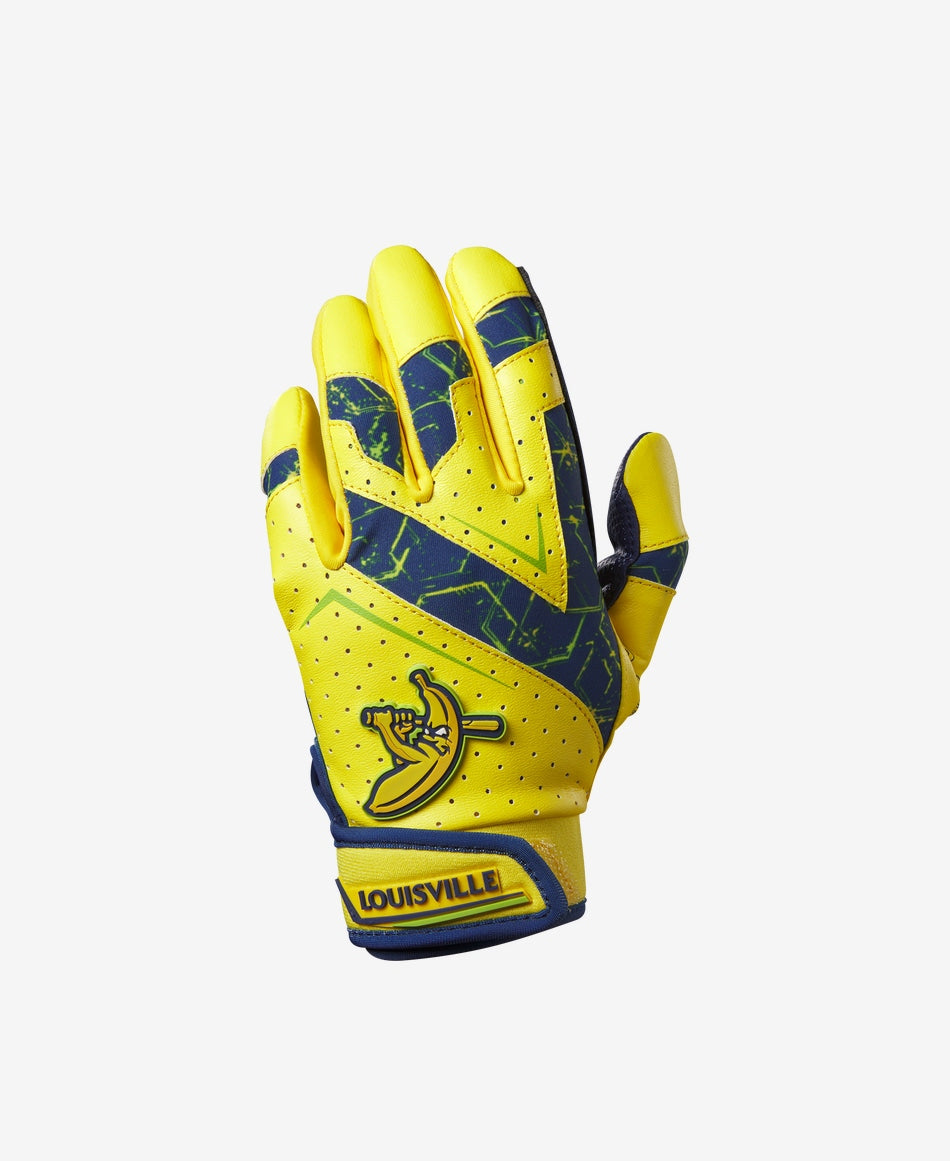 LOUISVILLE SLUGGER SAVANNAH BANANAS YOUTH GENUINE V2 BATTING GLOVES