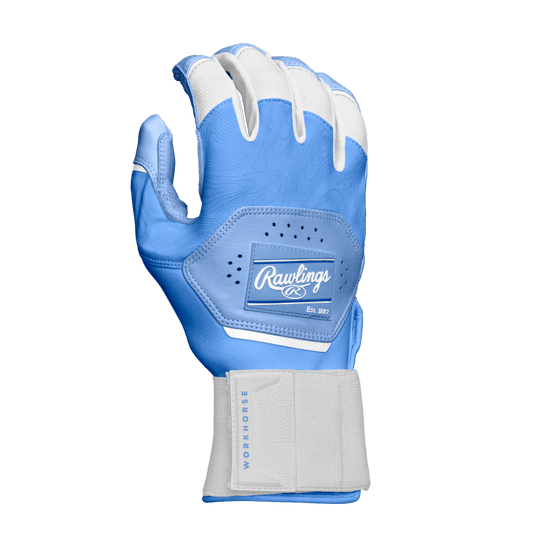 RAWLINGS ADULT WORKHORSE COMPRESSION STRAP BASEBALL BATTING GLOVES