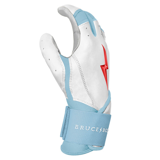 BRUCE BOLT YOUTH PREMIUM PRO HAPP SERIES LONG CUFF BATTING GLOVES