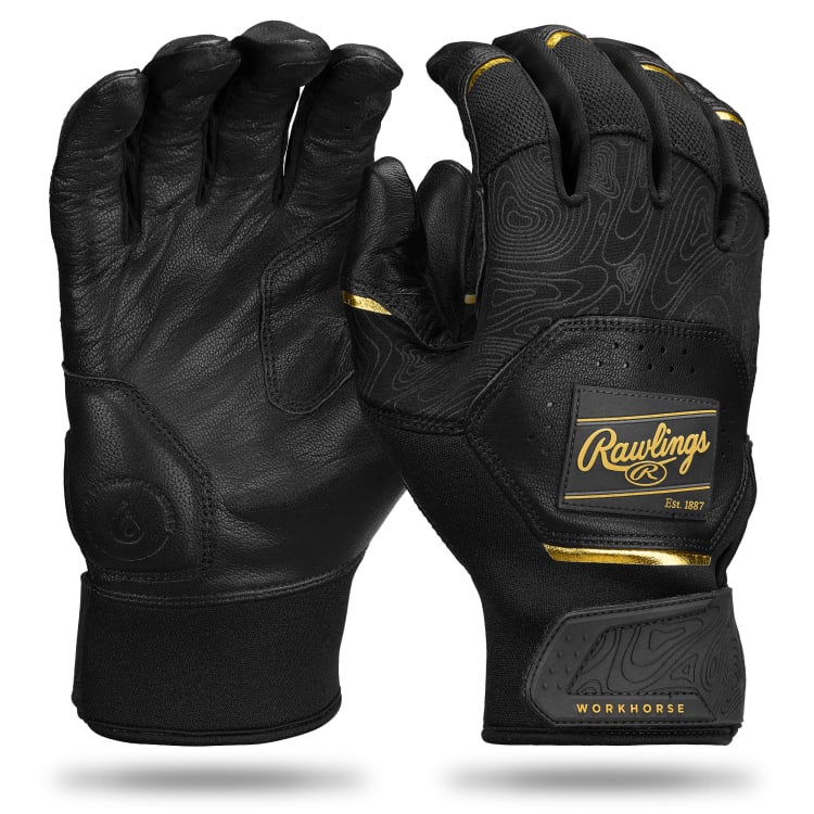 RAWLINGS ADULT WORKHORSE BASEBALL BATTING GLOVES