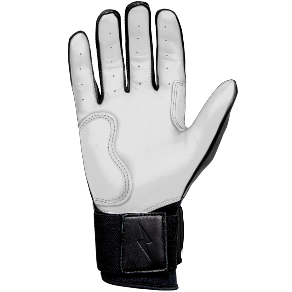 BRUCE BOLT CHROME SERIES LONG CUFF BATTING GLOVES WITH STORAGE BAG