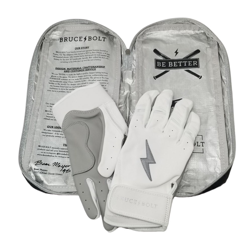 BRUCE BOLT CHROME SERIES SHORT CUFF BATTING GLOVES