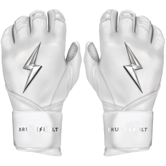 BRUCE BOLT YOUTH CHROME SERIES LONG CUFF BATTING GLOVES