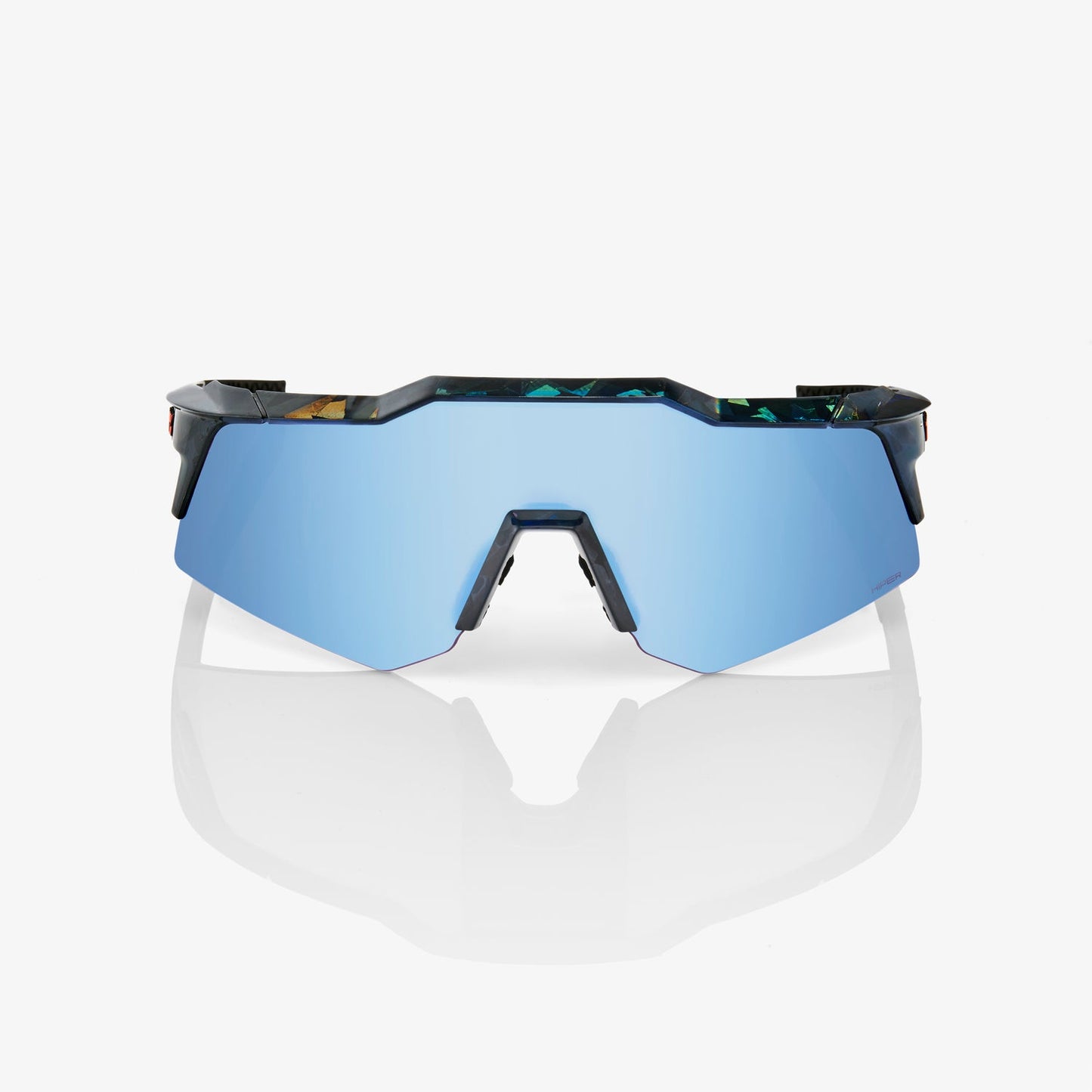 100% SPEEDCRAFT® XS BLACK HOLOGRAPHIC HiPER® BLUE MULTILAYER MIRROR LENS