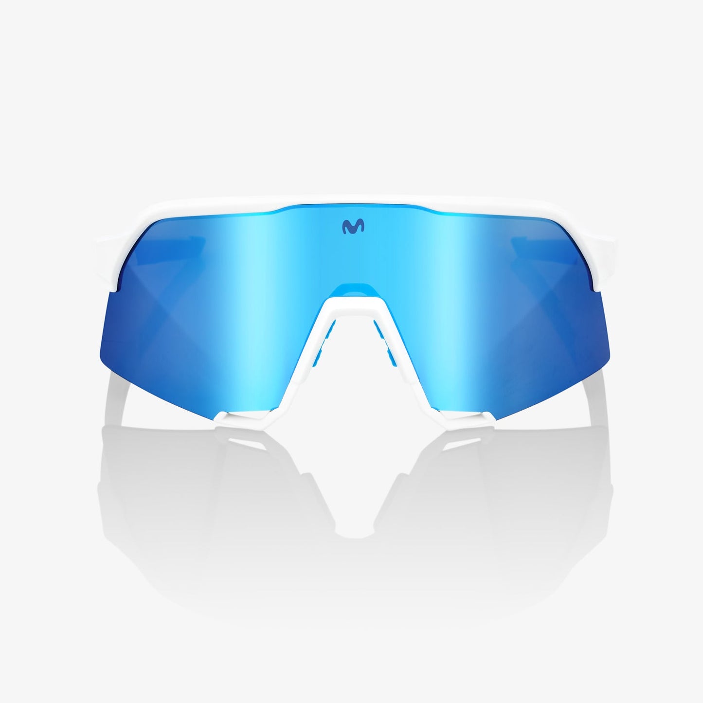 100% S3® SE MOVISTAR TEAM WHITE HiPER® BLUE MULTILAYER MIRROR LENS