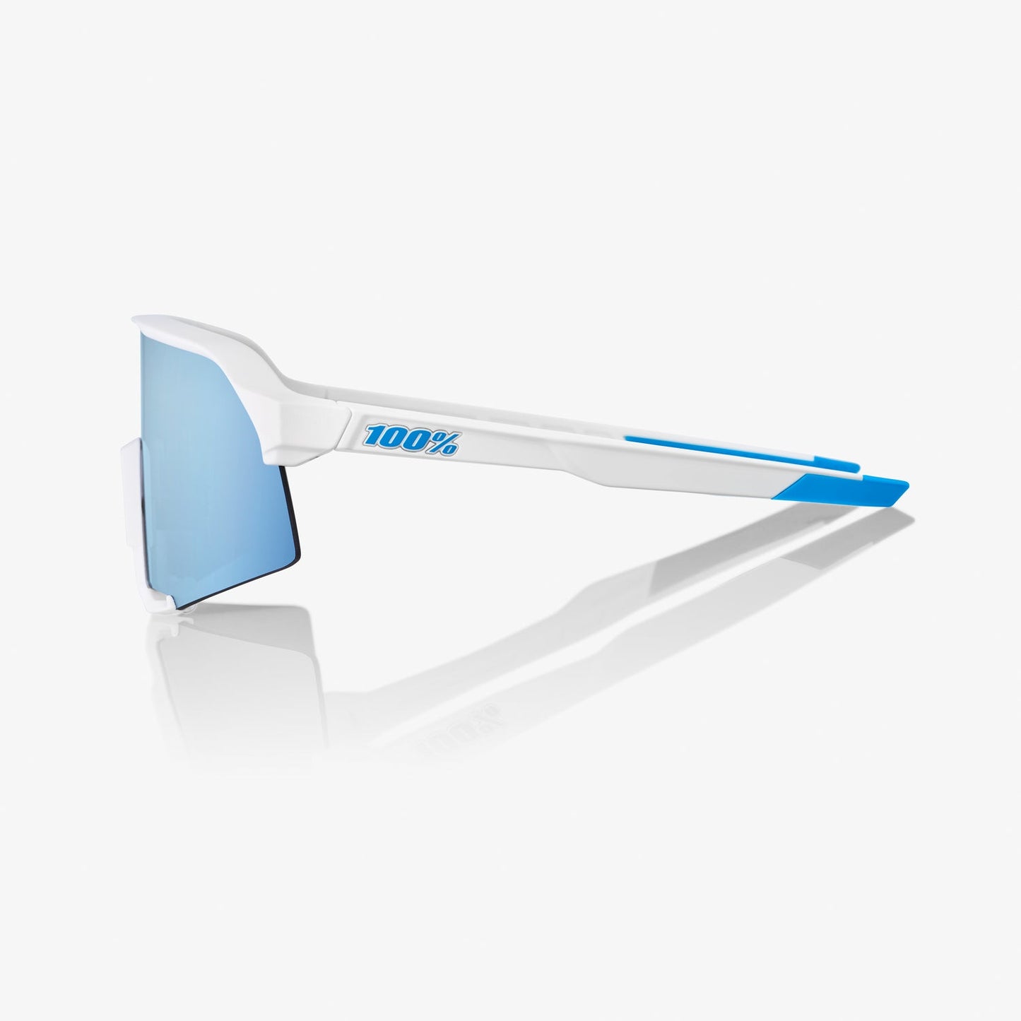 100% S3® SE MOVISTAR TEAM WHITE HiPER® BLUE MULTILAYER MIRROR LENS