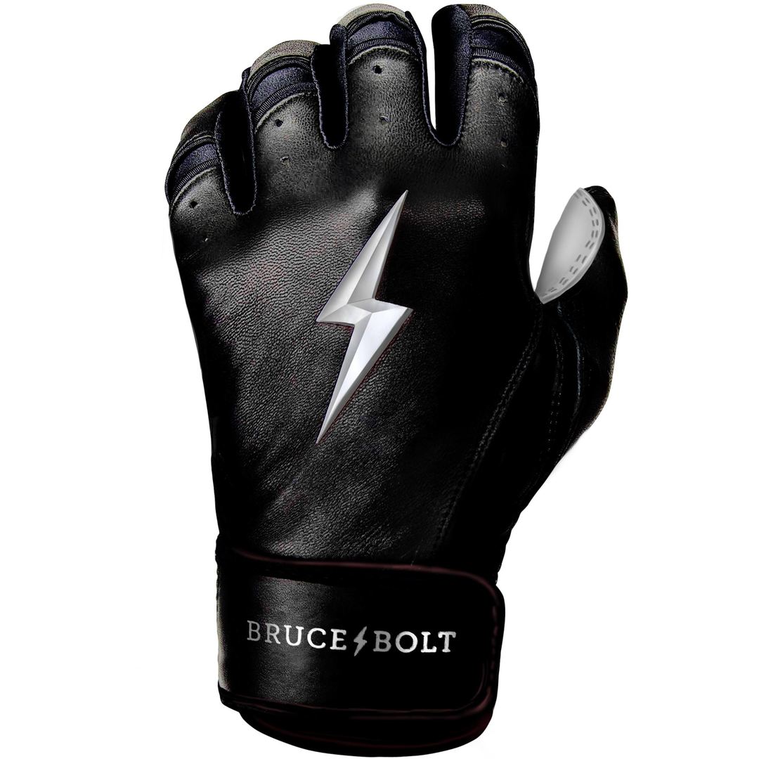 BRUCE BOLT 2021 YOUTH CHROME SERIES SHORT CUFF BATTING GLOVES WITH STORAGE BAG