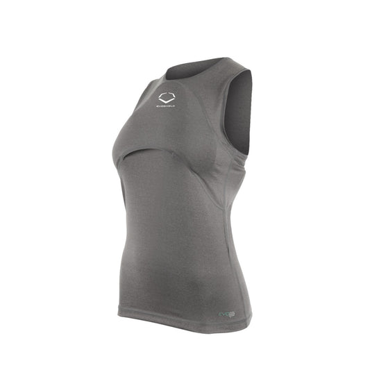 EVOSHIELD FEMALE RACERBACK CHEST GUARD SLEEVELESS SHIRT