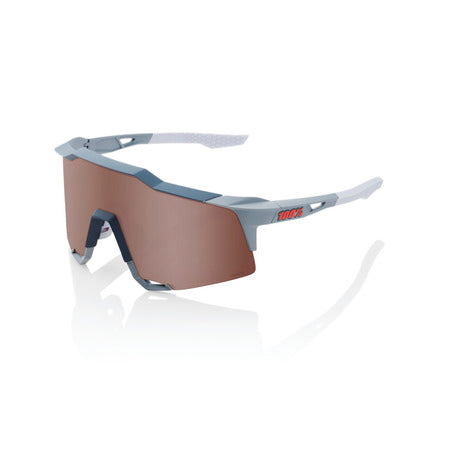 100% SPEEDCRAFT® SOFT TACT STONE GREY HiPER® CRIMSON SILVER MIRROR LENS + CLEAR LENS INCLUDED