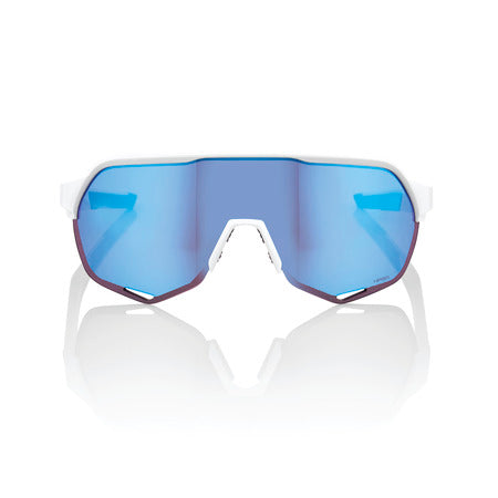 100% S2® MATTE WHITE HiPER® BLUE MULTILAYER MIRROR LENS + CLEAR LENS INCLUDED