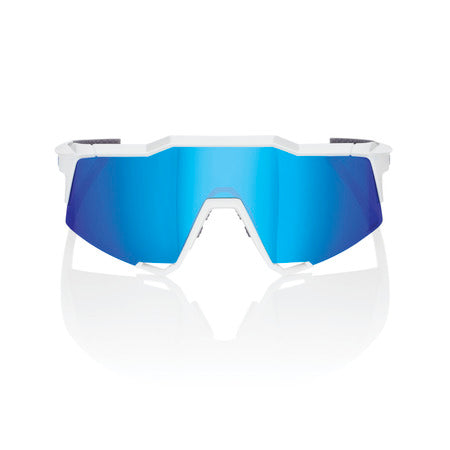 100% SPEEDCRAFT® MATTE WHITE HiPER® BLUE MULTILAYER MIRROR LENS + CLEAR LENS INCLUDED