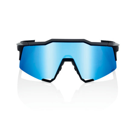 100% SPEEDCRAFT® MATTE BLACK - HiPER® BLUE MULTILAYER MIRROR LENS + CLEAR LENS INCLUDED