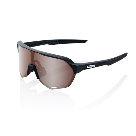 100% S2® SOFT TACT BLACK - HiPER® CRIMSON SILVER MIRROR LENS + CLEAR LENS INCLUDED