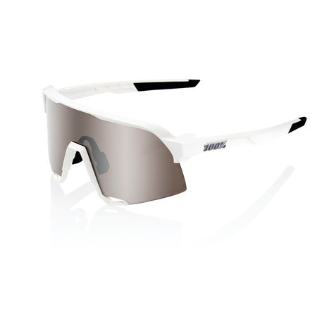 100% S3 MATTE WHITE HiPER® SILVER MIRROR LENS + CLEAR LENS INCLUDED