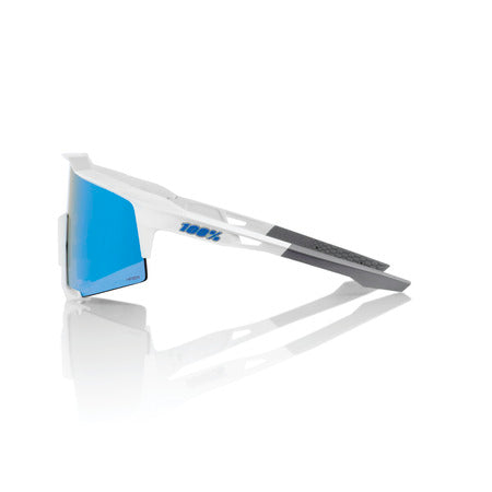 100% SPEEDCRAFT® MATTE WHITE HiPER® BLUE MULTILAYER MIRROR LENS + CLEAR LENS INCLUDED