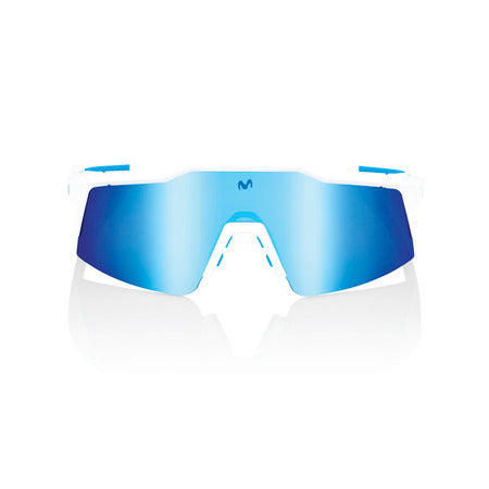 100% SPEEDCRAFT® SL MOVISTAR TEAM WHITE - HiPER® BLUE MULTILAYER MIRROR LENS + CLEAR LENS INCLUDED